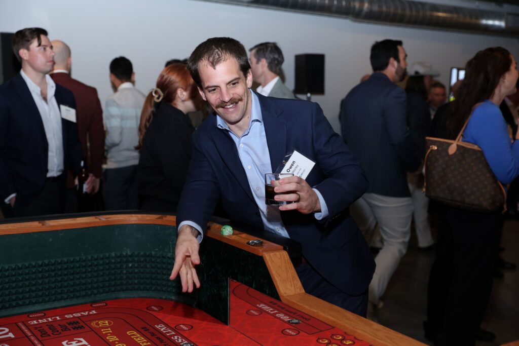 Owen Worley at the YES Prep Oil & Gas Texas Hold 'Em Tournament at Corinthian Houston (Photo by Priscilla Dickson)
