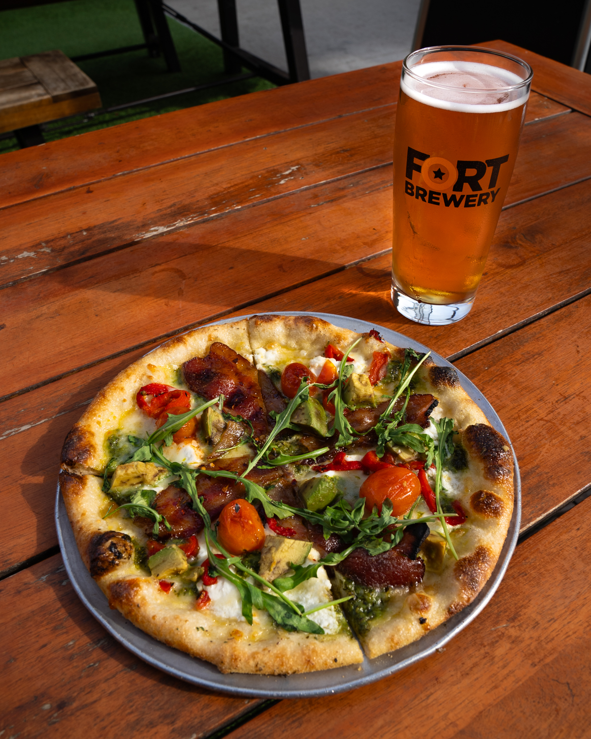 Pizza – Fort Brewery pairs the perfect pint with a pretty pizza.