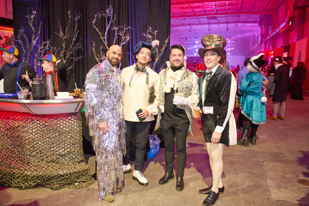Sha Samiuddin, Gabriel Luna, Andrew Carlin, Chris Cuella at Fresh Arts Wonder Ball (Photo by Charlie Horse Photography)