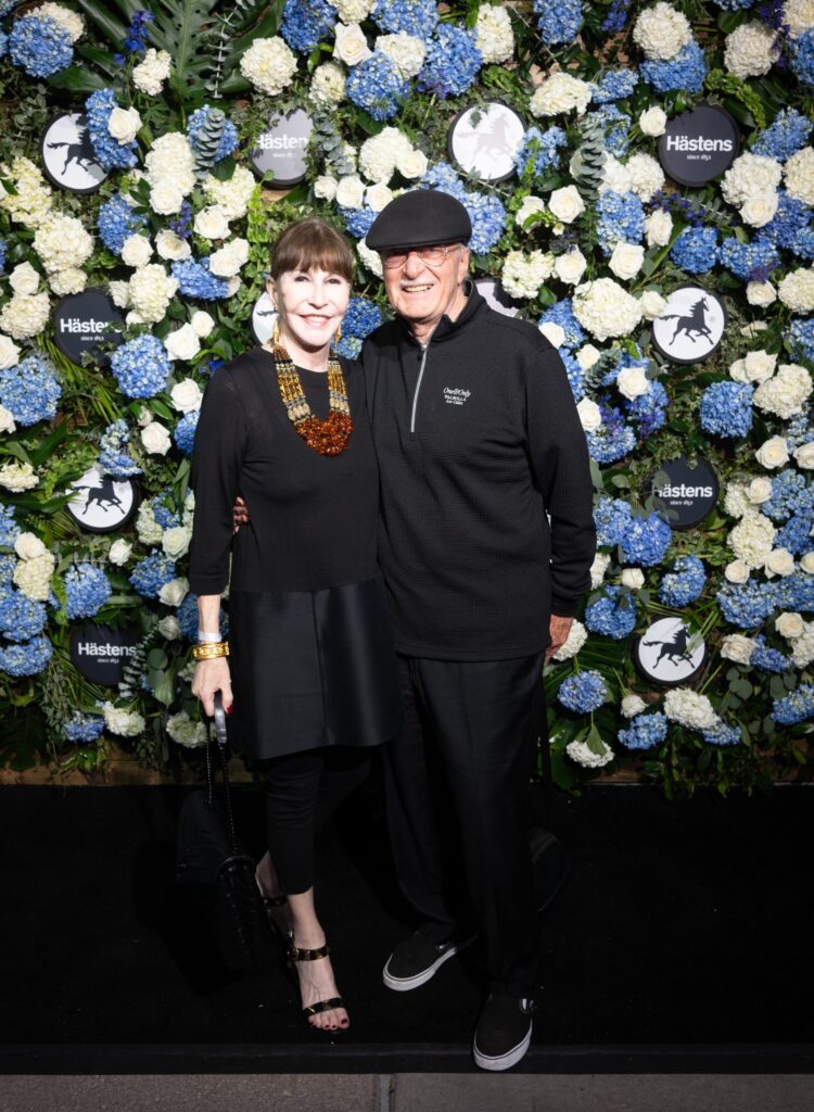 Shelby Hodge & Shafik Rifaat at the grand opening of Swedish bedmaker Hästens in River Oaks District. (Photo by Daniel Ortiz)