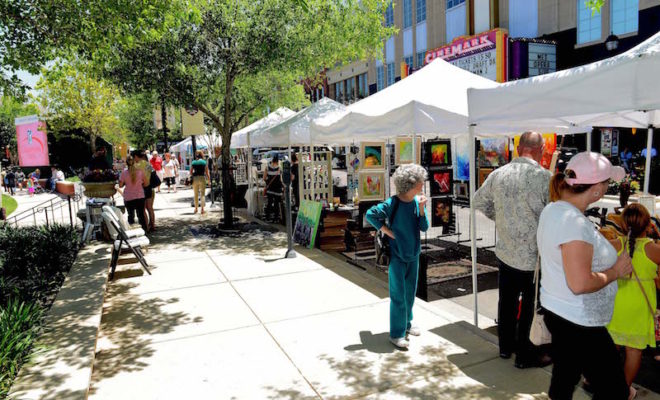 Market Street's Spring Fine Arts Show takes place in May.