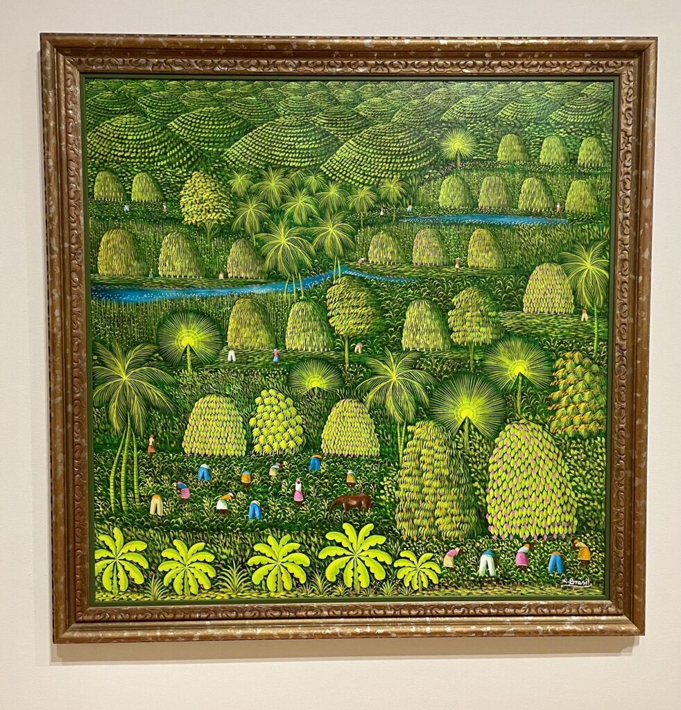 A view of lush beauty and servitude in Henri-Robert Bresil's Untitled Landscape. (Photo by Courtney Dabney)