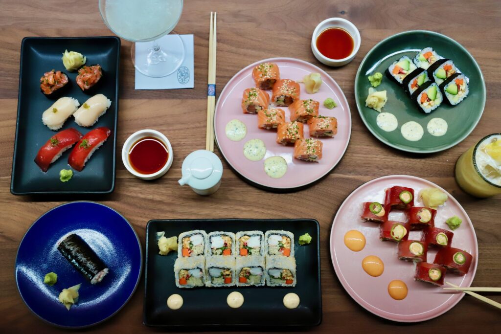 A thoughtfully curated sushi program boasts premium seafood and unique flavors at Balboa Surf Club.