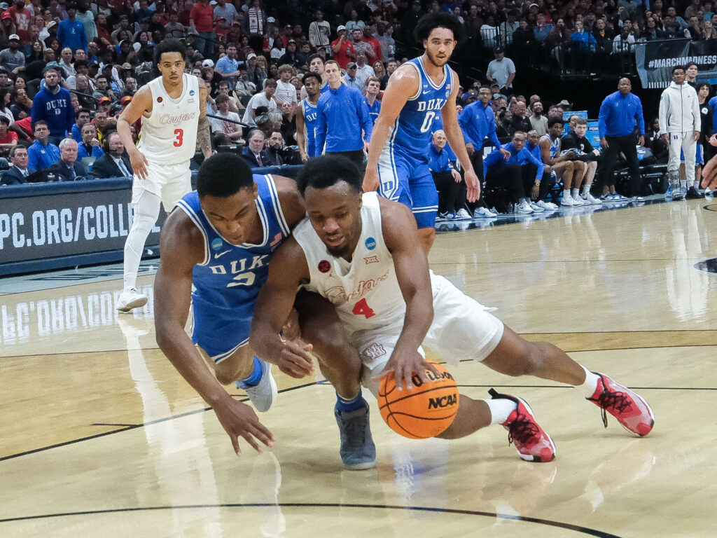 University of Houston guard LJ Cryer knows relentlessly pursuing the ball is part of the Cougar way. It's also part of his nature. (Photo by F. Carter Smith)