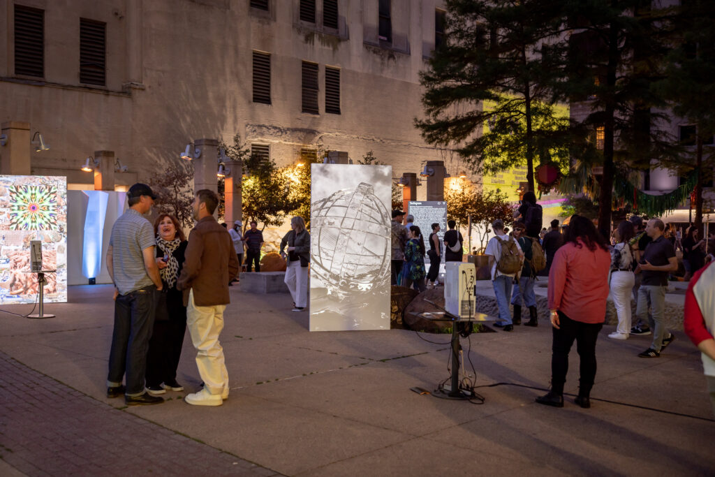 Kick off the Solar Eclipse weekend with Video Art Night on Friday, April 5 from 6 pm to 10 pm at Pegasus Plaza.