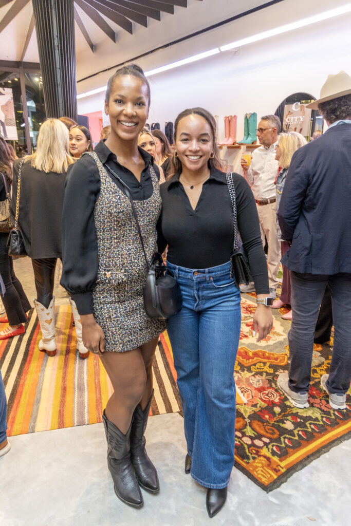 Victoria Reid, Taylor Thomas at the opening of City Boots in Autry Park.  (Photo by Jordan Geibel)