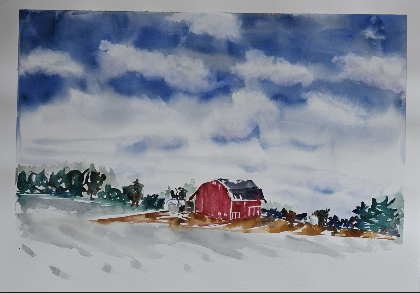 Regina West's watercolors are inspired by her personal travel experiences. (Photo courtesy of Regina West)