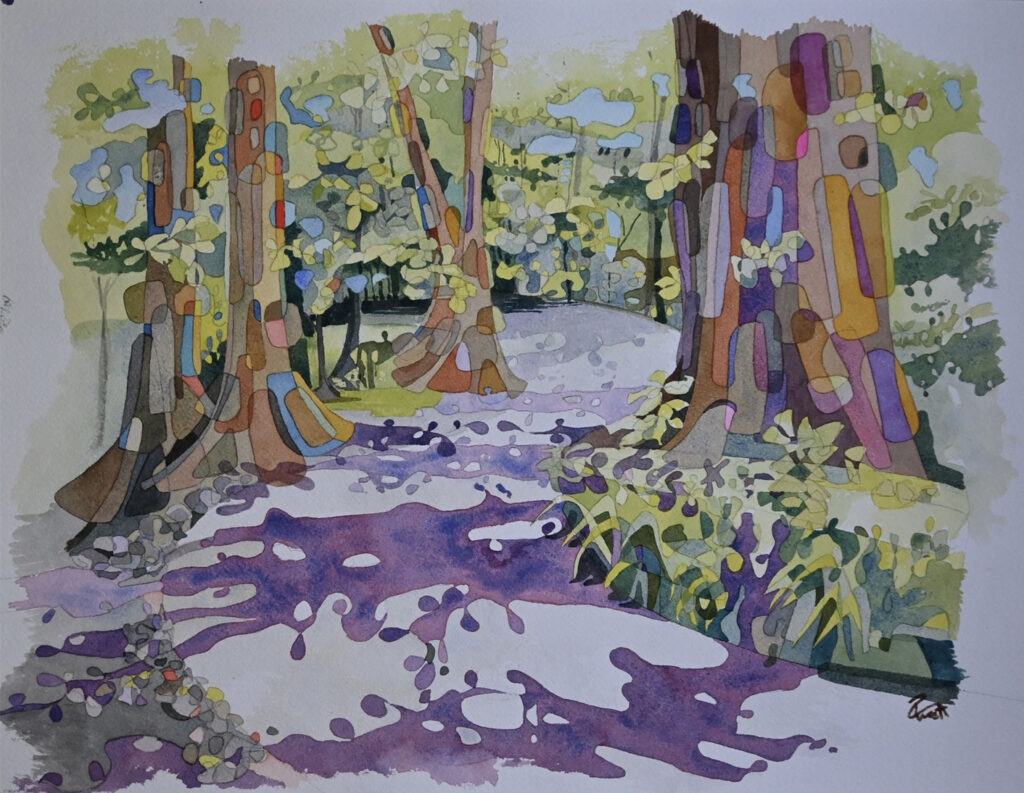 Watercolor painter Regina West has an international background. (Photo courtesy of Regina West)