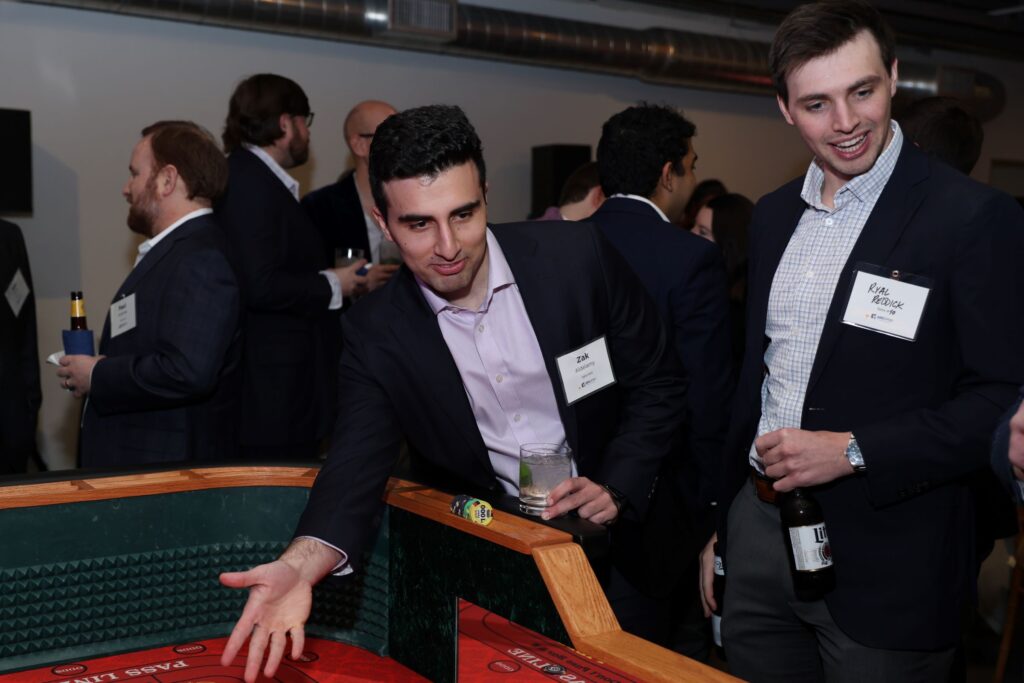 Zak Aldelamy, Ryal Reddick at the YES Prep Oil & Gas Texas Hold 'Em Tournament at Corinthian Houston (Photo by Priscilla Dickson)