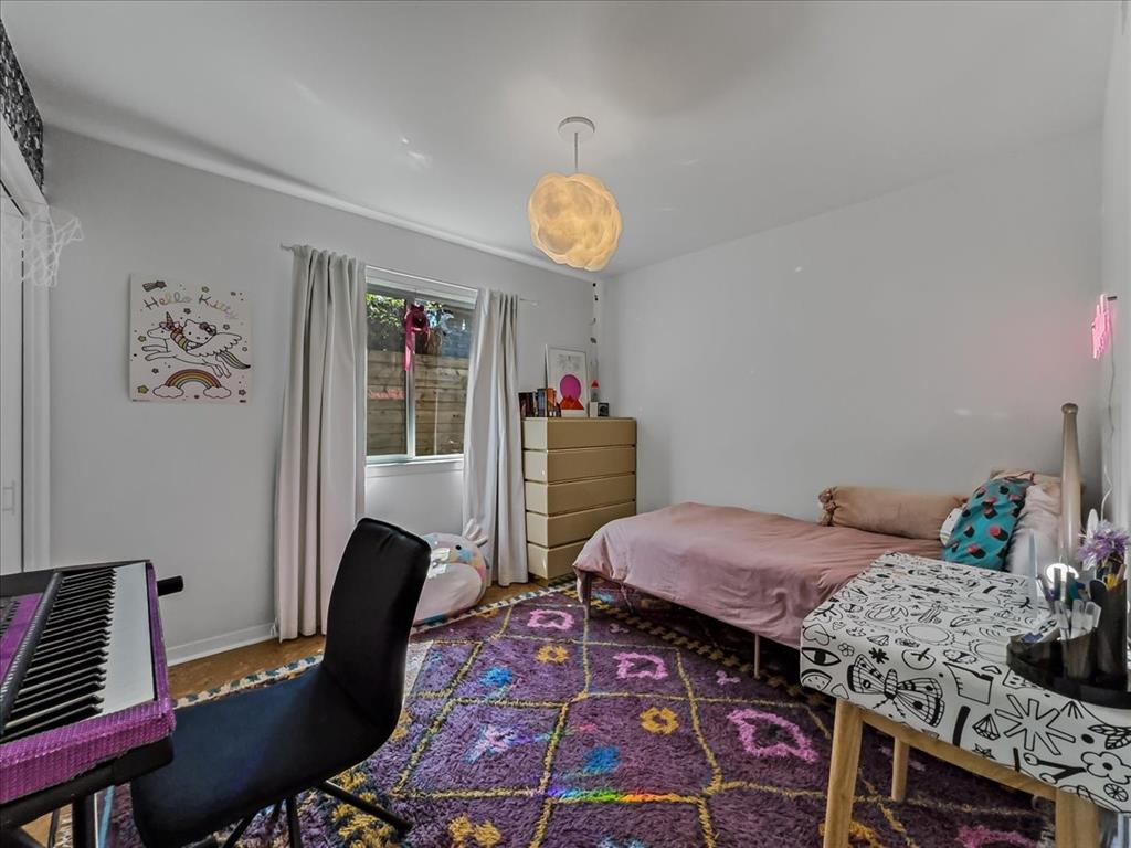 One of four bedrooms.