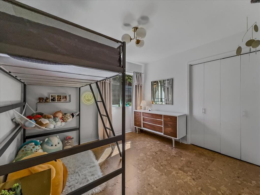 One of four bedrooms.