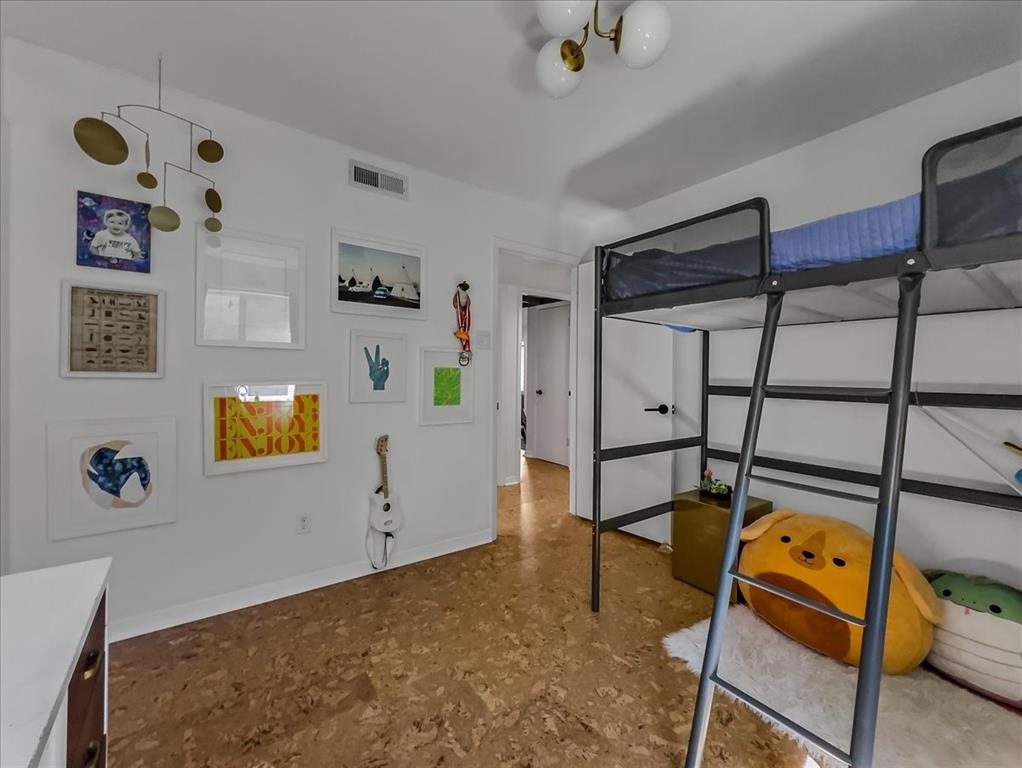 One of four bedrooms.