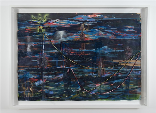 Radcliffe Bailey's "Western," 2015, at Museum of Fine Arts, Houston. (Courtesy Jack Shainman Gallery, New York City)