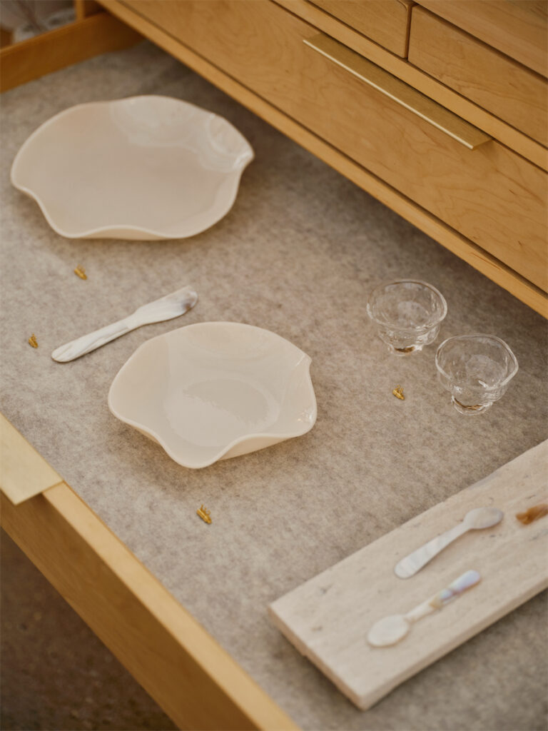 Opal plates at Shop Swoon in Dallas.  (Photo by PS Swoon)