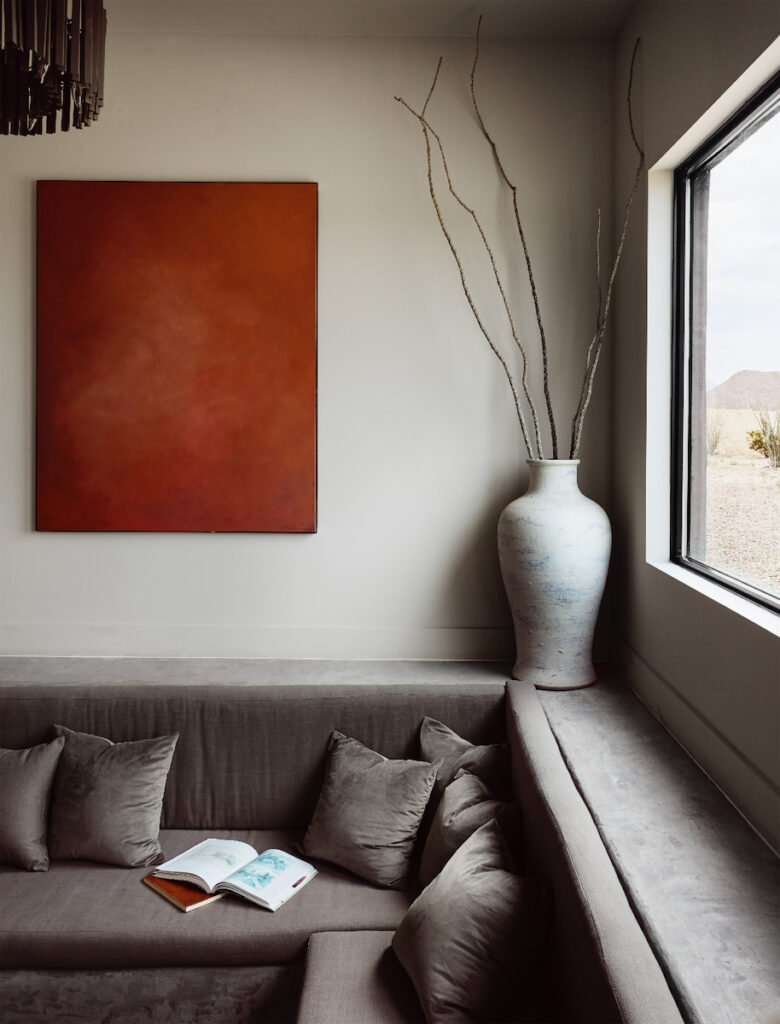 A sunken reading nook in Willow House. 