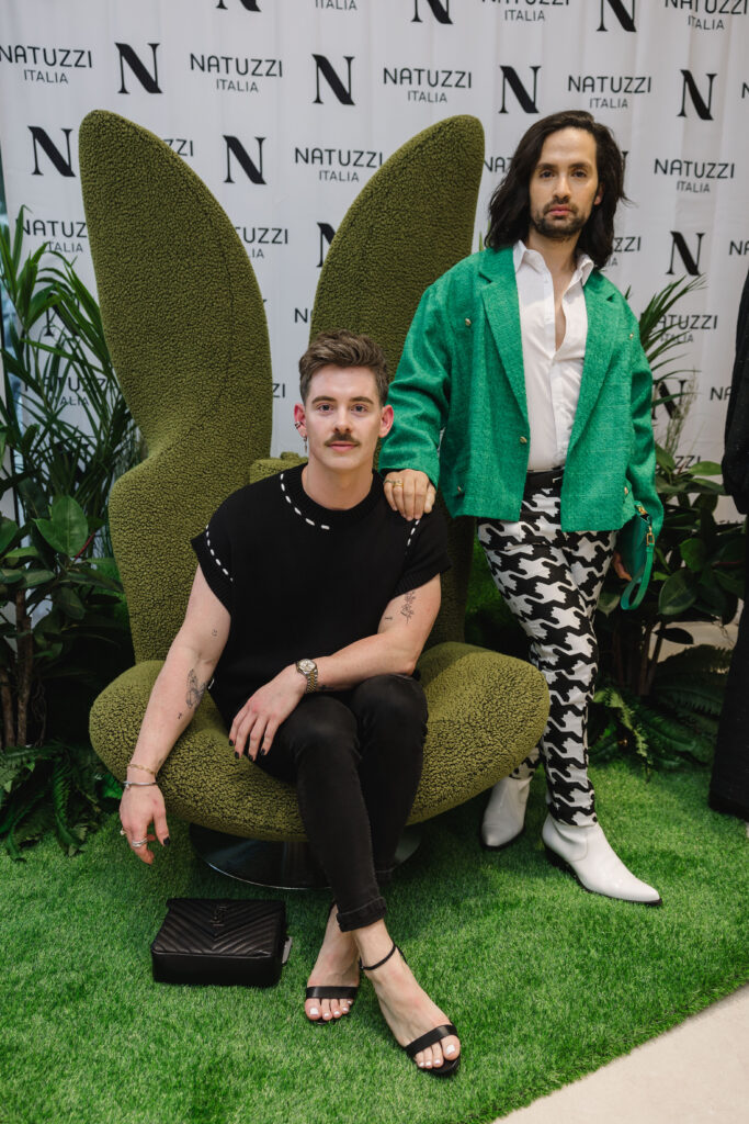 Tanner Doggett, Tarek El-Bjeirmi at Natuzzi Italia Houston Grand Opening (Photo by Johnny Than)