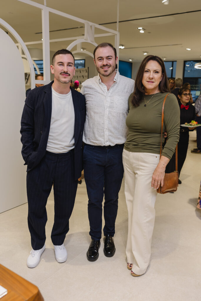 Brandon Fontanot, Chase & BJ Smith at Natuzzi Italia Houston Grand Opening (Photo by Johnny Than)