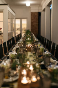 A gorgeous long table on the loggia