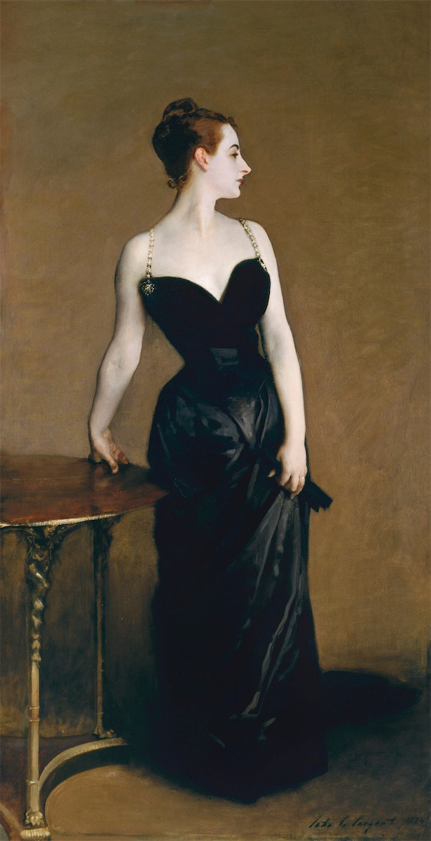 105 John Singer Sargent’s Madame X (Madame Pierre Gautreau), 1883–1884, at The Metropolitan Museum of Art. Credit rawpixel.com