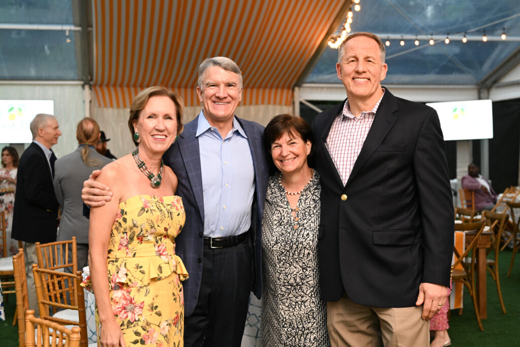 Jenny & Larry Nettles, Nancy & Tim Mavergeorge at the Trees for Houston Root Ball. (Photo by Daniel Ortiz)