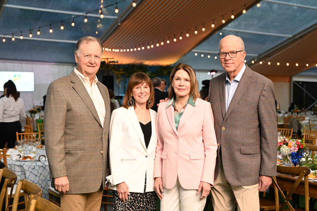 Tim & Frances Arnoult, Kyle & John Kirksey at the Trees for Houston Root Ball. (Photo by Daniel Ortiz)