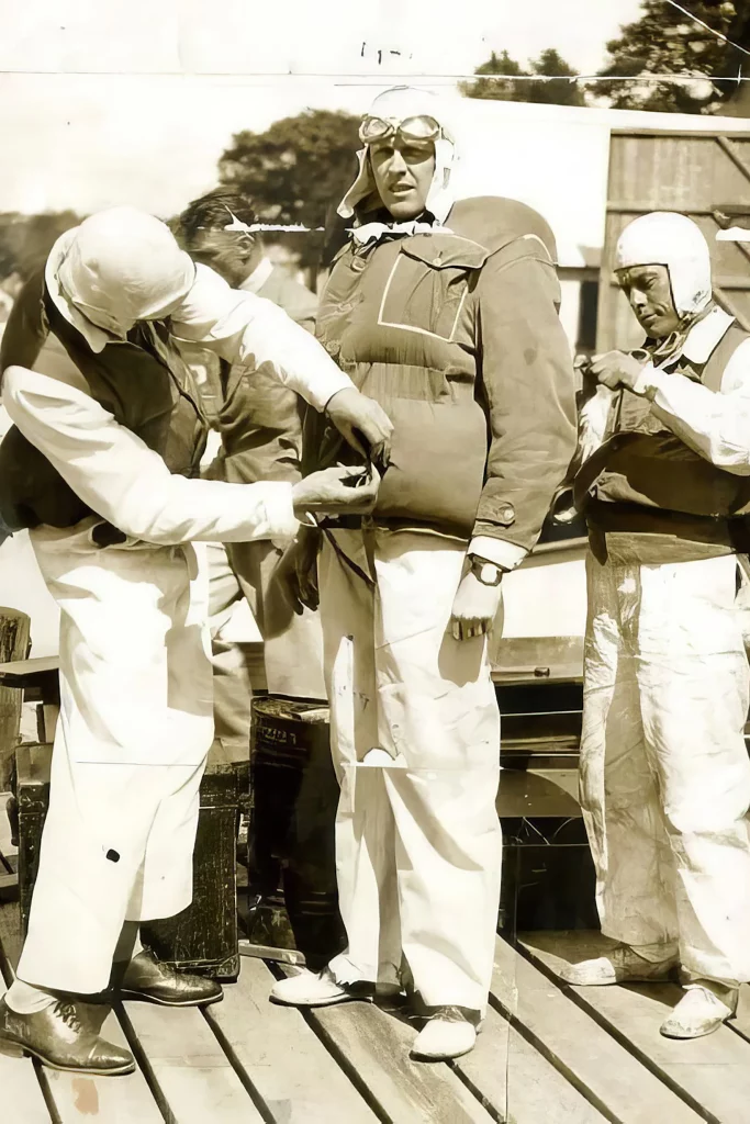 Sir Henry Segrave on the day of his fatal accident, wearing the Patek Philippe. This photo was first found by @niccoloy on Instagram. Photo: Courtesy Monaco Legend Group