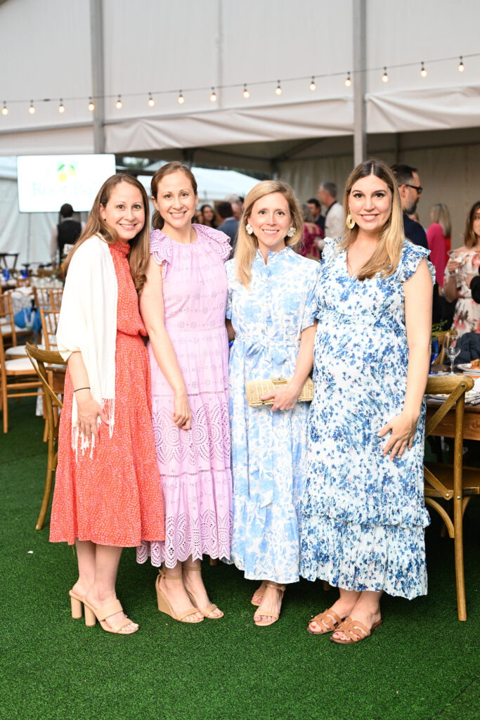 Melissa Kelly, Megan Hanson, Rebekah Stowe, Lindsey Lindquist at the Trees for Houston Root Ball. (Photo by Daniel Ortiz)