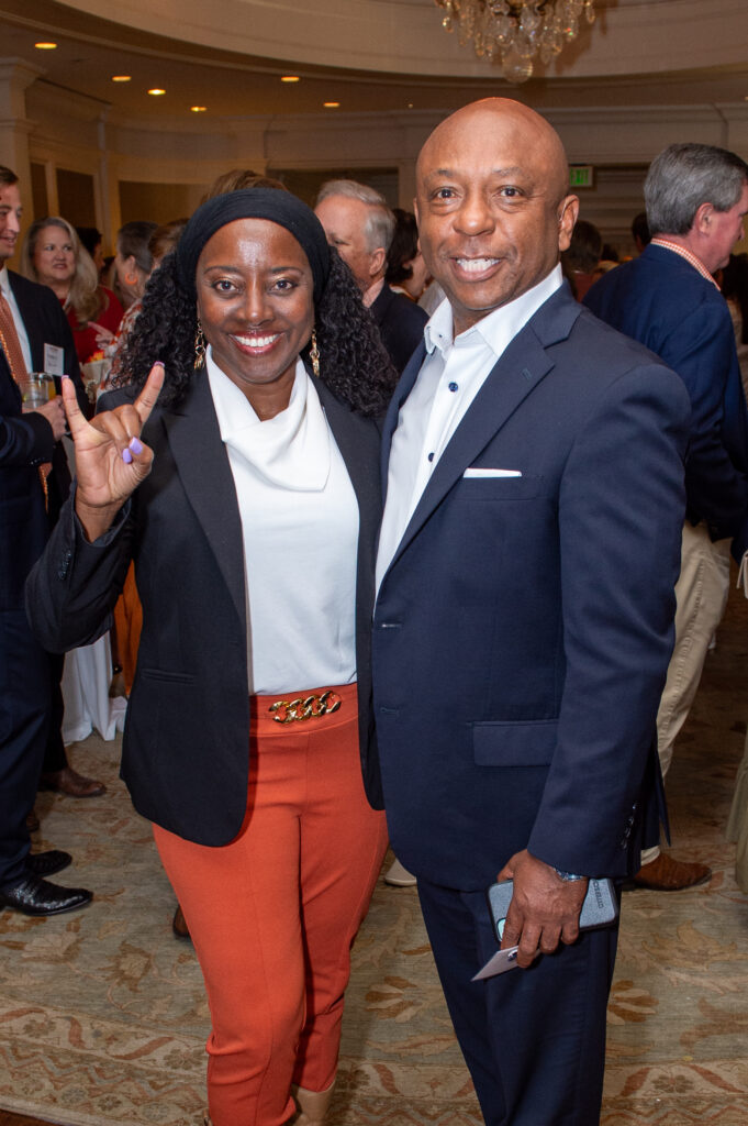 Alisa & Reggie Peppers at the Texas Exes Longhorn Legacy Scholarship Gala (Photo by Jacob Power)
