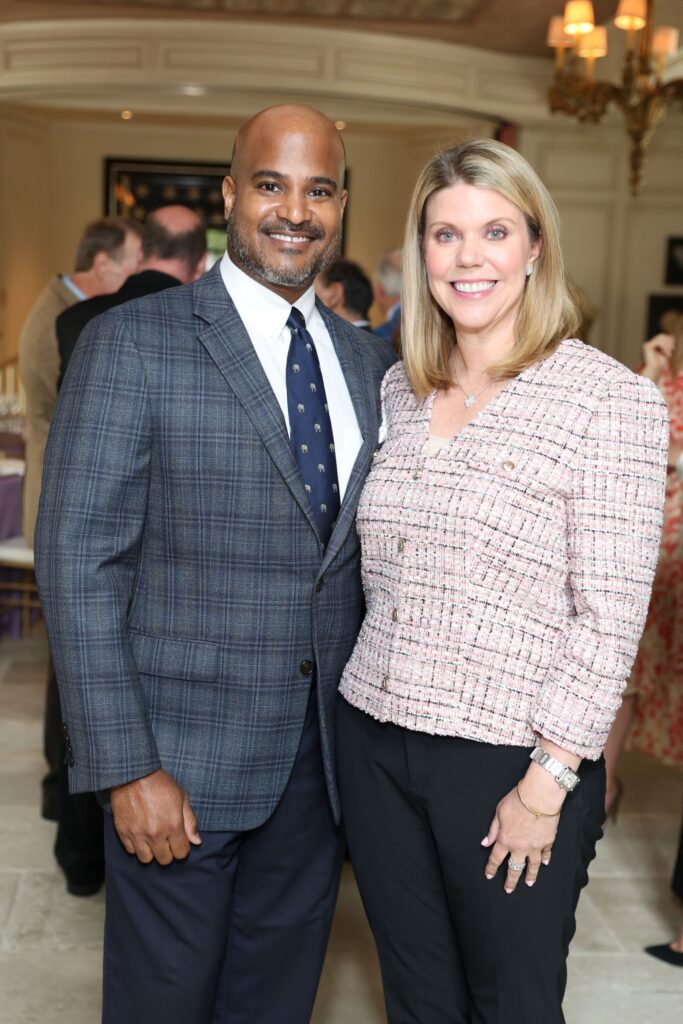 Alvin Abraham and Claudia Kreisle at the Author's Luncheon.
Photo by Priscilla Dickson.