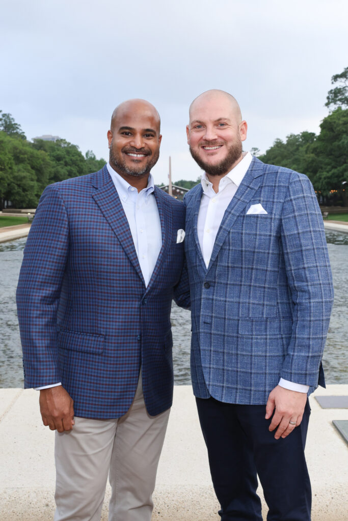 Alvin Abraham, Nick Nagurski at the Hermann Park Conservancy 'Evening in the Park' (Photo by Priscilla Dickson)