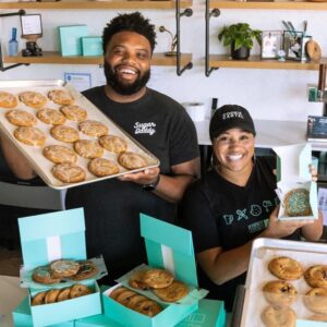 Marissa and Jeff Allen of Cookie Society are spreading the cookie love around the Metroplex.