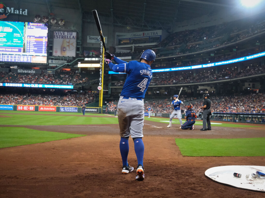 Former Houston Astro George Springer has a lot of good memories at Minute Maid Park. (Photo by F. Carter Smith)