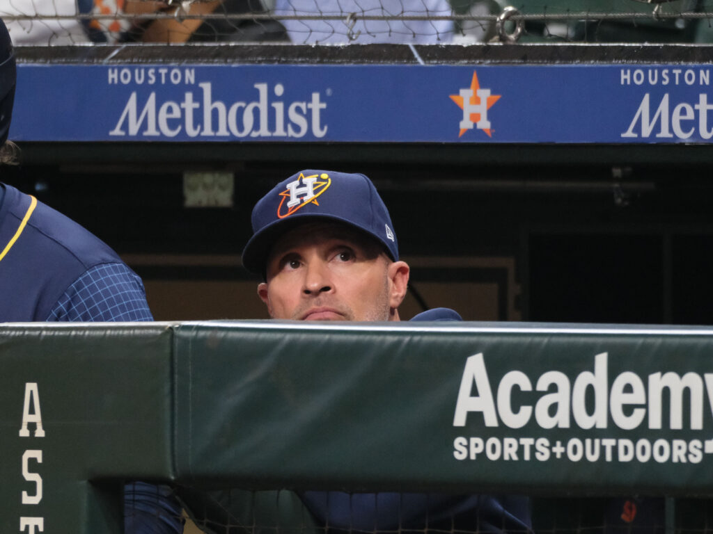 Houston Astros manager Joe Espada knows he must find some answers in the bullpen. (Photo by F. Carter Smith)