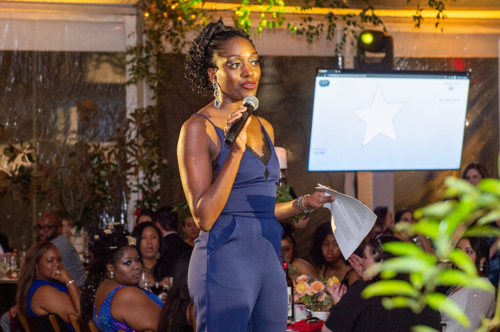 Junior League of Houston Charity Ball emcee ABC Channel 13's Briana Conner. (Photo by Jacob Power)