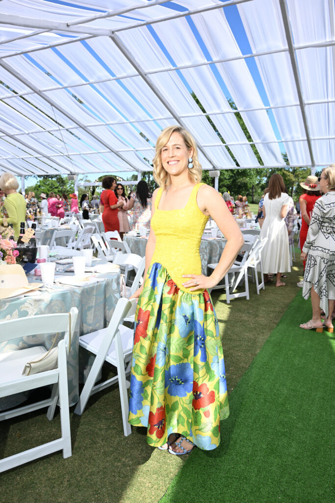 Brooke Lee at the River Oaks Country Club tennis tournament luncheo.