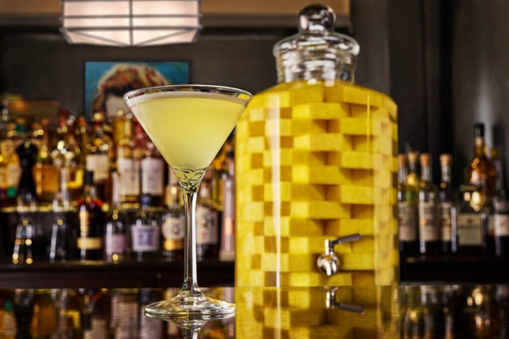 Capital Grille - the signature martini is the pineapple infused Stoli Doli.
