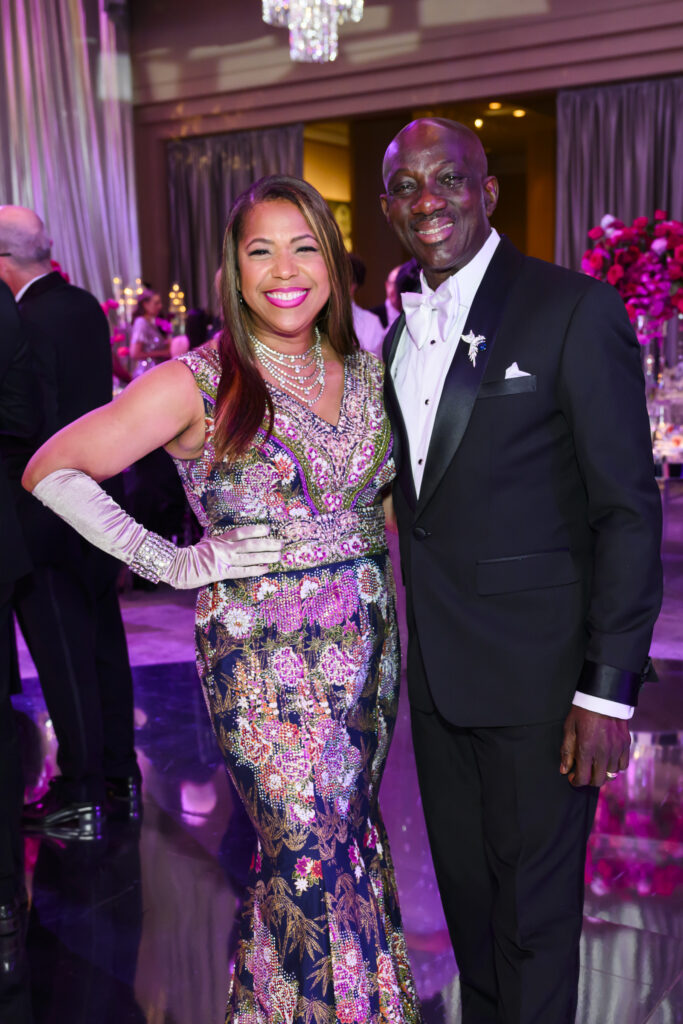 Cheryl & Maxwell Ocansey at the Houston Grand Opera 'Mirror Ball'  (Photo by Michelle Watson, Catchlightgroup.com)