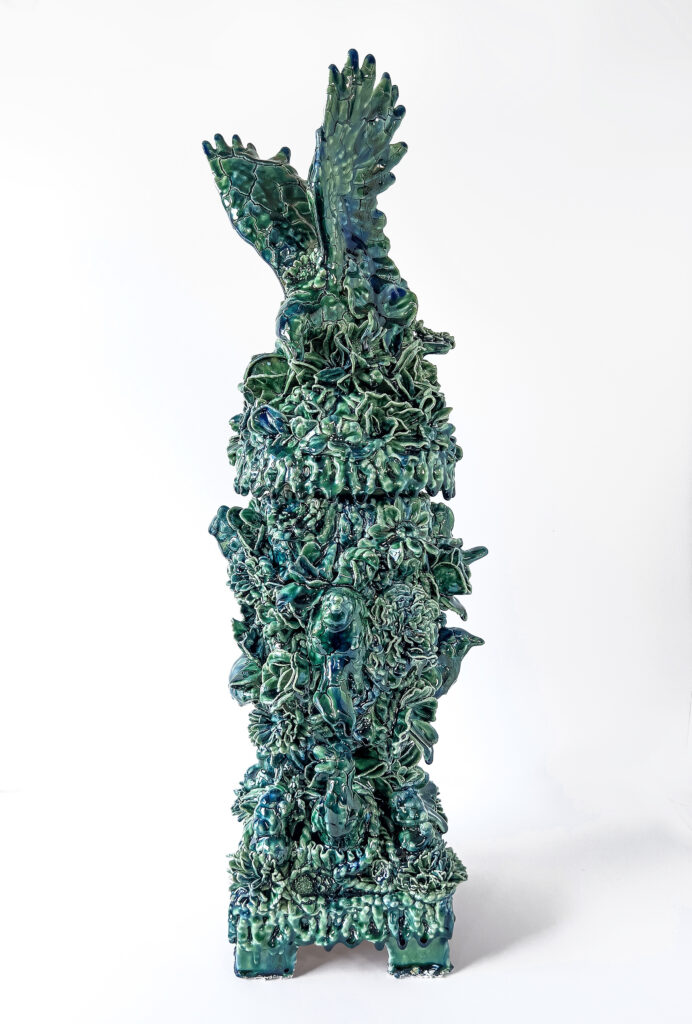 Anthony Sonnenberg's "Urn (Get Back to the Garden)," 2023, at Conduit Gallery