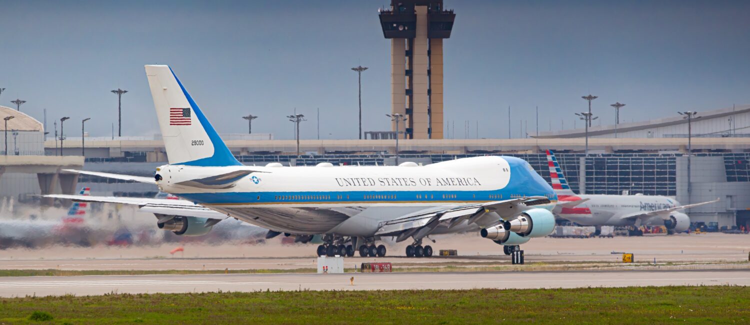 DFW 50 – Airforce One dropped by DFW in March. (Courtesy DFW Airport)