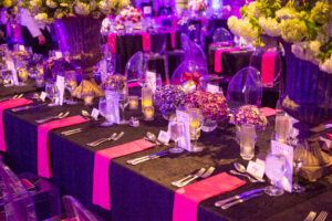 Decor in tent at night 2