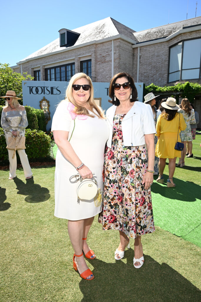 DeeDee Marsh, Ellie Fracisco at the River Oaks Country Club tennis tournament luncheon.
