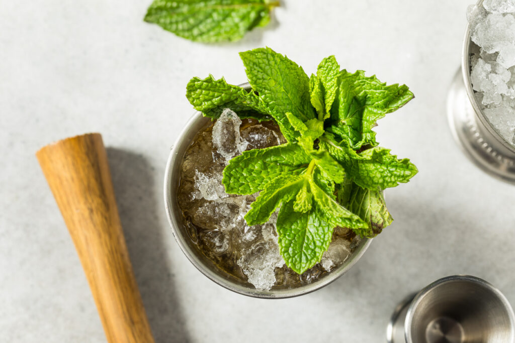 Sipping a refreshing Mint Julep cocktail made Kentucky straight Bourbon is a tradition.