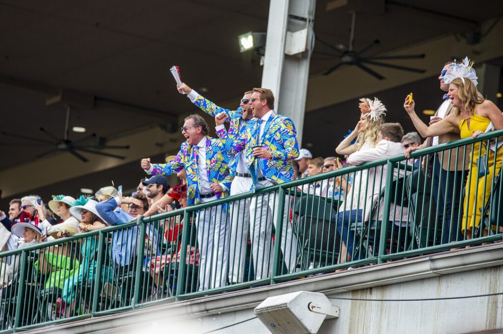 Derby fashion makes a statement at Churchill Downs.