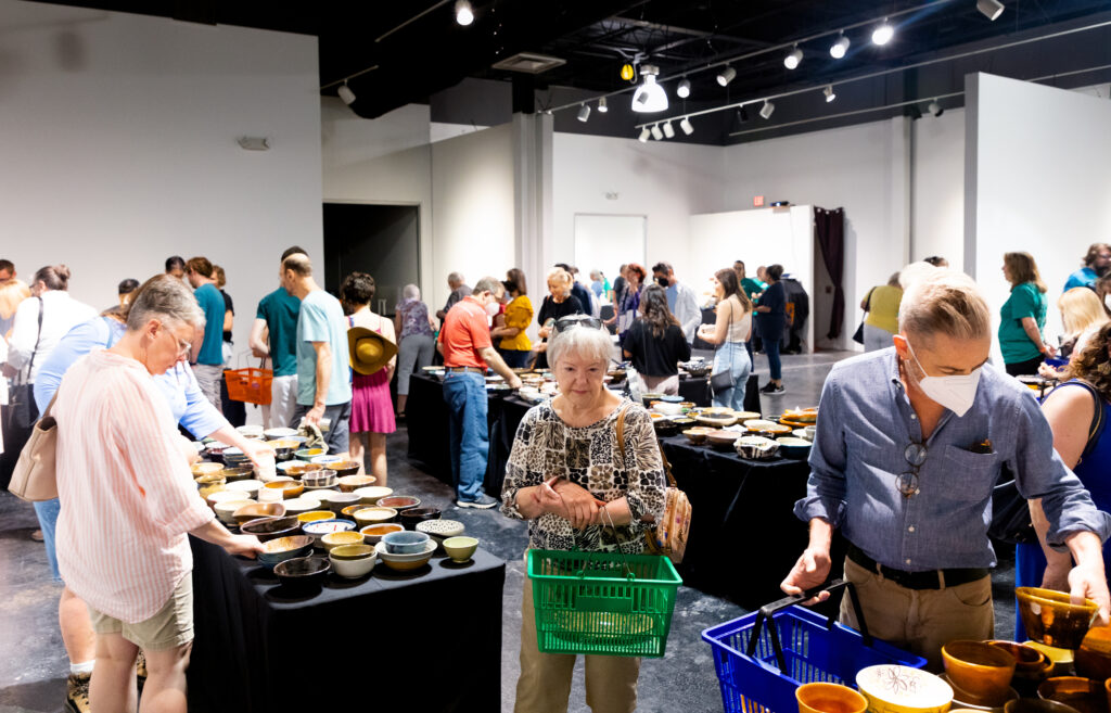 A scene from Empty Bowls Houston 2022 shows it reach. (Courtesy Empty Bowls Houston)
