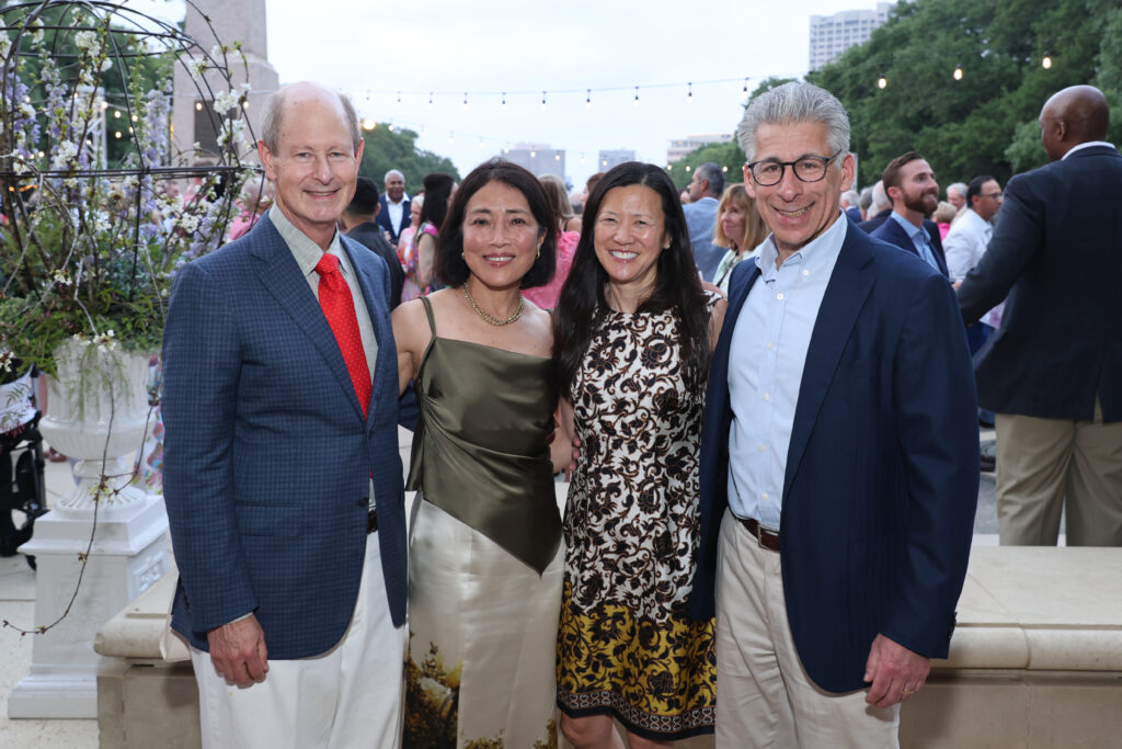 Eddie & Chinhui Allen, Claire & Joe Greenberg at the Hermann Park Conservancy 'Evening in the Park' (Photo by Priscilla Dickson)
