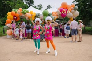 Groovy Greeters at Family Fun Day; Photo by Johnny Than for Jenny Antill