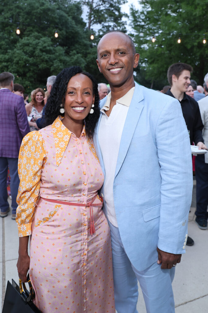 Helen & Andrew Yohannes  at the Hermann Park Conservancy 'Evening in the Park' (Photo by Priscilla Dickson)