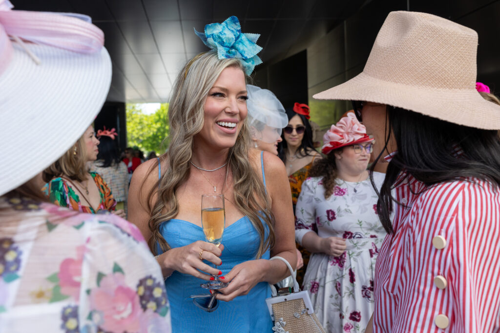 Holly Alvis at the Hats in the Park luncheon. (Photo by Jenny Antill)