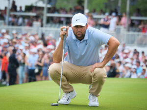 Scottie Scheffler missed the putt on 18 that everyone expected him to make in the Houston Open's dramatic finish. There was a time when the Houston Open called The Woodlands home. (Photo by F. Carter Smith)