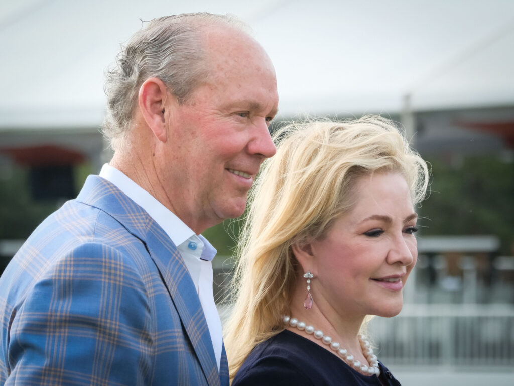 Jim Crane and Whitney Crane love the impact that the Houston Open can make on the community. (Photo by F. Carter Smith)